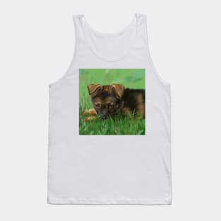 Super Cute German Shepherd Puppy Tank Top